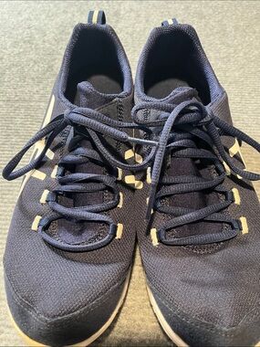 Asics Metrolyte Navy and White Lace-Up Women's Sneakers